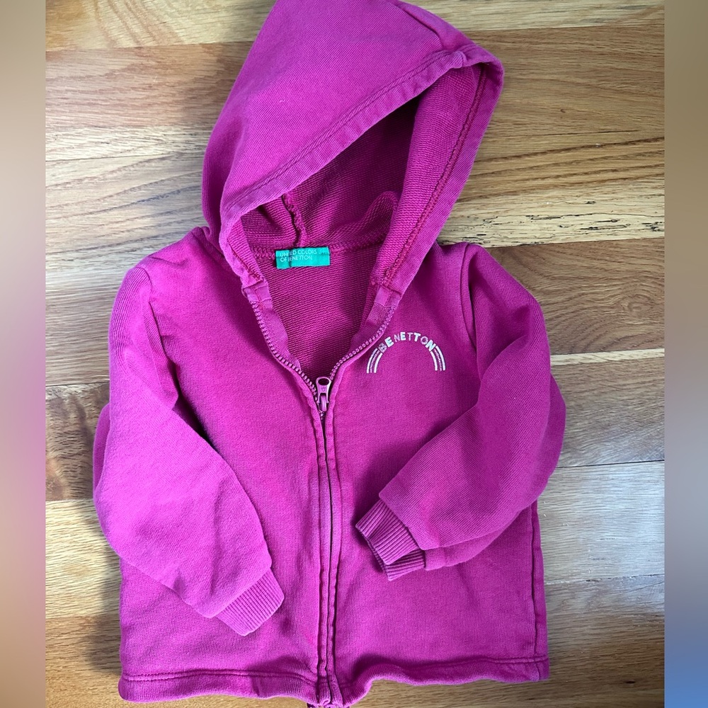 Toddler girl 18m UNITED COLORS OF BENETTON hoodie and pants set